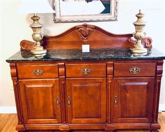 MANOR HOUSE SIDEBOARD. 
64”w  x 50”t x 19”d       
$450