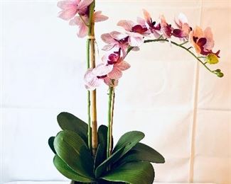 PINK FAUX ORCHID 27”t 
$35