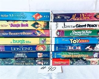 Lot of 14 Disney VHS TAPES  $85