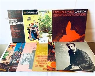 LOT OF 11 VINTAGE RECORDS.  $25