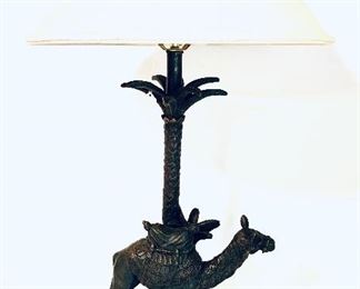 Camel lamp  33” t.   $ 95