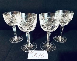 Circa 1957- 4 GORHAM ROSEWOOD WINE GLASSES 7” t
Set $100
