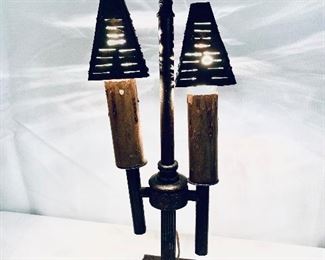 VINTAGE LAMP. 17”t.  $89