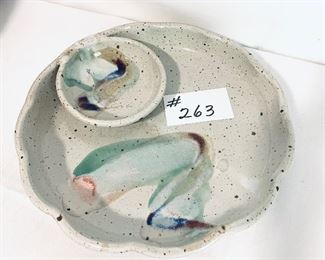 12.5 “ pottery chip and dip 
$55