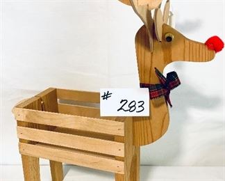 Wooden Reindeer. 20”t 
$ 15