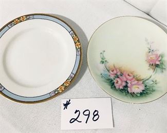 2 plates. Bavarian and MEAKIN 
7” wide.      $ 12 pair. 
