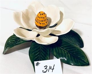 Ceramic Magnolia 15 inches wide.  ( one small chip)  $35