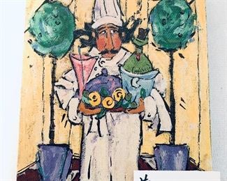 Chef painting by Joanna $18
8 inches wide by 10 inches tall