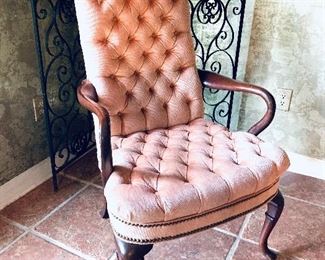 Tufted arm chair with nailheads -26 inches wide $265 