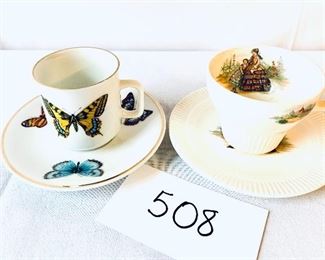 Two small tea cups $12 each