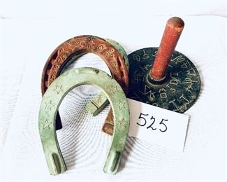 Vintage plastic horseshoe set $15