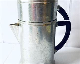 Vintage aluminum coffee pot 11 inches tall $16