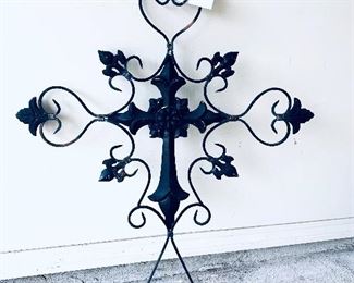 Metal cross 
29 inches wide by 38 inches tall
 $40