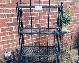 Small bakers Rack or plant stand 24 inches wide by 60 inches tall $85