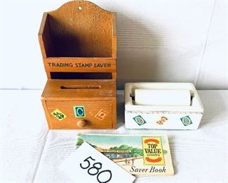 Vintage stamp saver box and stamp roller lot price $37