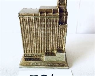 Lamar life building bank
 Jackson Mississippi 
5 inches tall $24