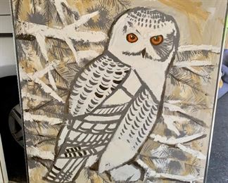 Lee Reynolds Owl Painting