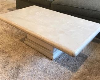 Synthetic Stone Coffee Table 48”L x 28”w x 16”h   $150