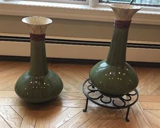Decorative Ceramic Vases 20"h, - $50 each