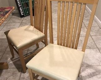 (2) of 6 Wood Chairs $35 each