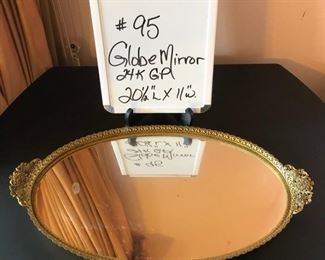 P-B1-95     $20    24K Gold plate Globe Mirror
