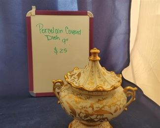P-LR-11   $25  Porcelain Covered Dish