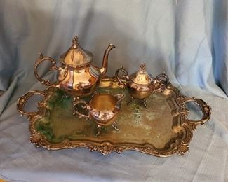P-LR-136    $40   Tea Set Silverplate