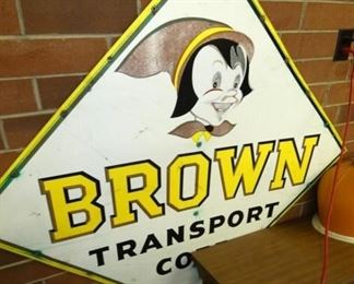 48IN. BROWN TRANSPORT TRUCK SIGN 