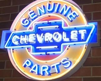 36IN. 2 COLOR CHEVY NEON SIGN 