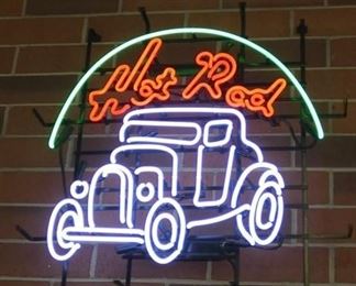 HOT ROD CAR NEON 