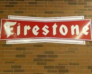 PORC. BOW TIE FIRESTONE SIGN 