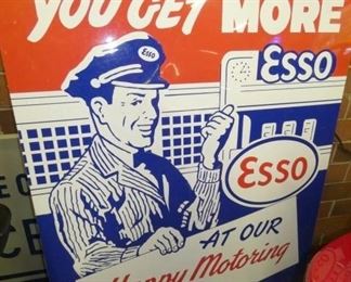 40X48 EMB. ESSO SIGN 
