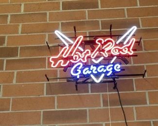 HOT ROD GARAGE NEON 