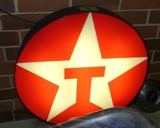 36IN. LIGHTED TEXACO SIGN 