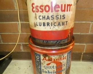 5G. ESSOLEUM & ATLANTIC CANS  