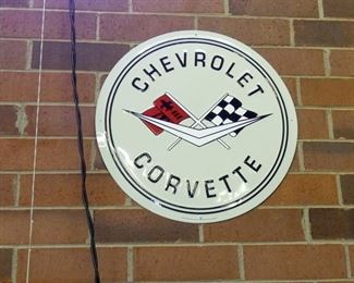 REPLICA EMB. CORVETTE SIGN 