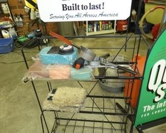INTERSTATE BATTERIES RACK W/SIGN 