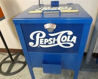 PEPSI COLA METAL COOLER 