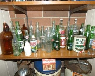COLLECTION OF SODA BOTTLES & OTHER 