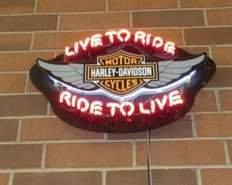 Harley Davidson RARE NEON 