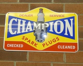 16X24IN. CHAMPION SPARKPLUG SIGN 