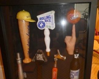 UNUSUAL BEER TAP DISPLAY 