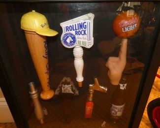 VIEW 2 CLOSE UNUSUAL BEER TAPS 