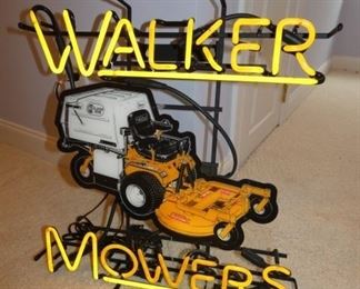 RARE WALKER MOWERS NEON SIGN 