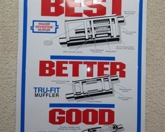 WALKER MUFFLER SIGN 