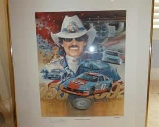 ARTIST & RICHAR PETTY SIGNED PRINT 