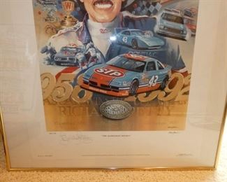 VIEW 3 SIGNED RICHARD PETTY PRINT 