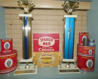 RACE TROPHIES/TOBACCO TINS 