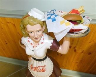 VIEW 2 COKE WAITRESS W/HAMBURGER 