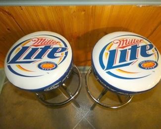 VIEW 2 MILLER LITE STOOLS 